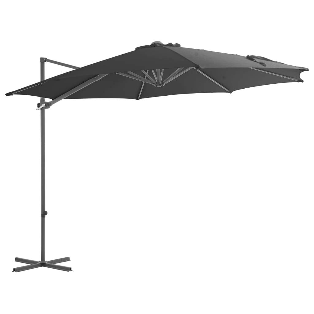 Helloshop26 - Parasol avec base portable diamètre 3 m anthracite - Imagen 2