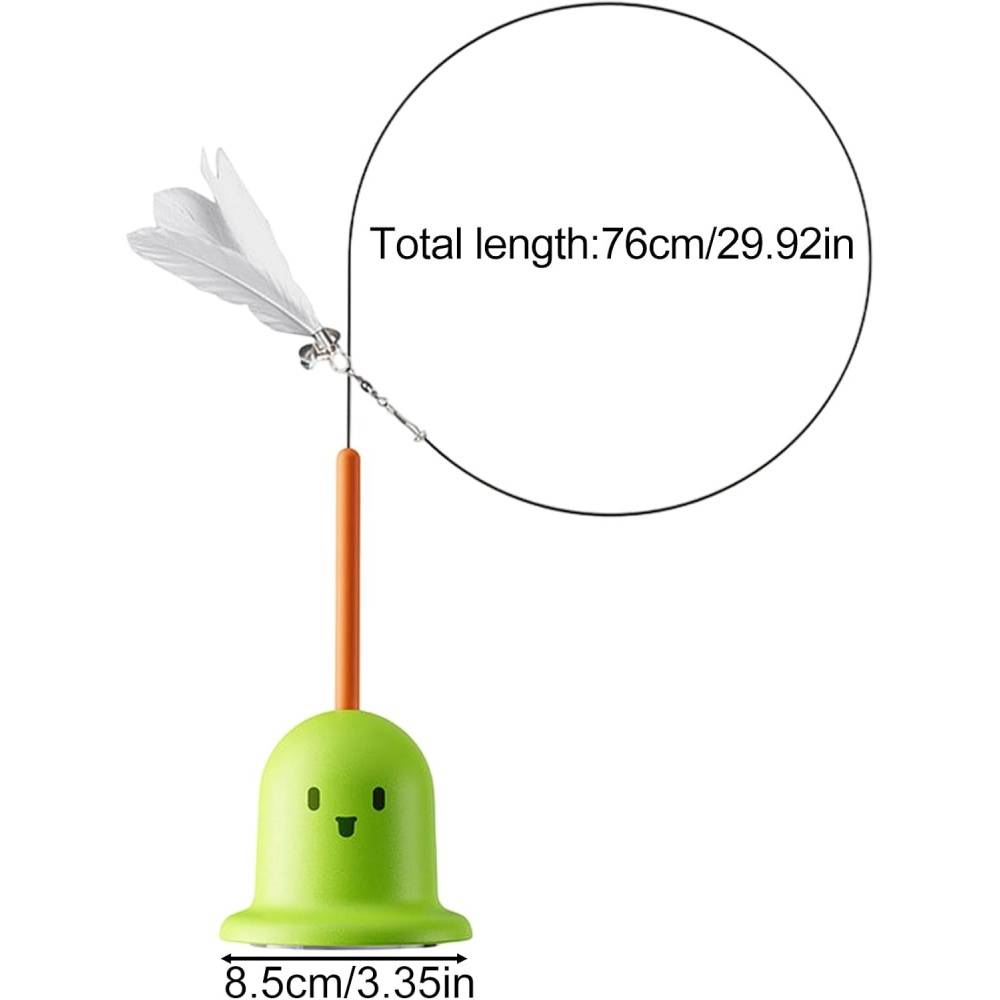Jouets à Plumes Pour Chats Adsorption Rotative Antidérápant, Surfaces Lisses Verts - Lytech - Image 5