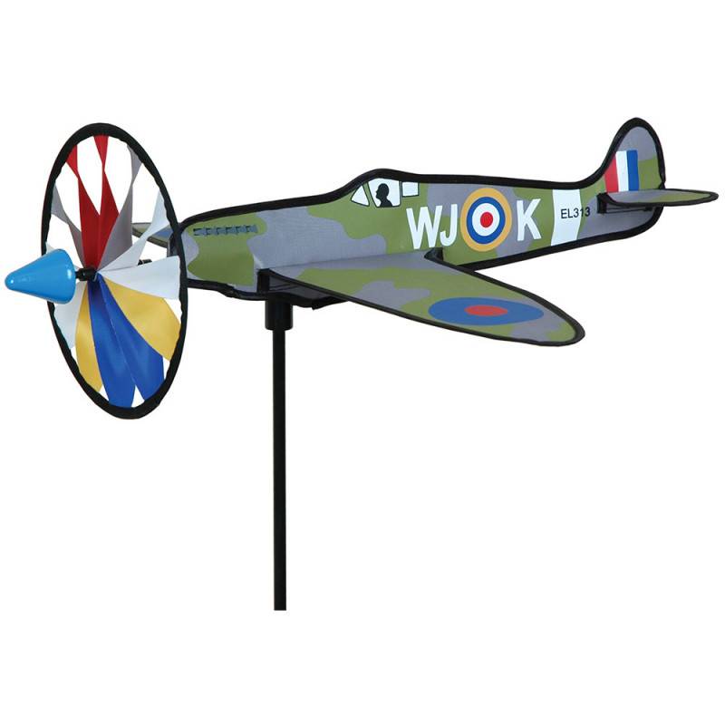 Girouette à planter - Premier Kite - Avion militaire - Décoration jardin