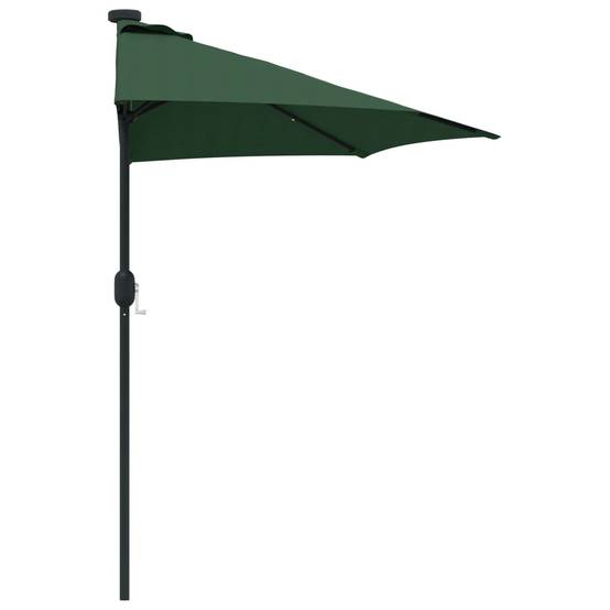 Parasol de jardin polyester acier vert 294 x 150 x 224 cm - PANGIVO - Image 6