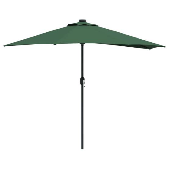 Parasol de jardin polyester acier vert 294 x 150 x 224 cm - PANGIVO - Image 2