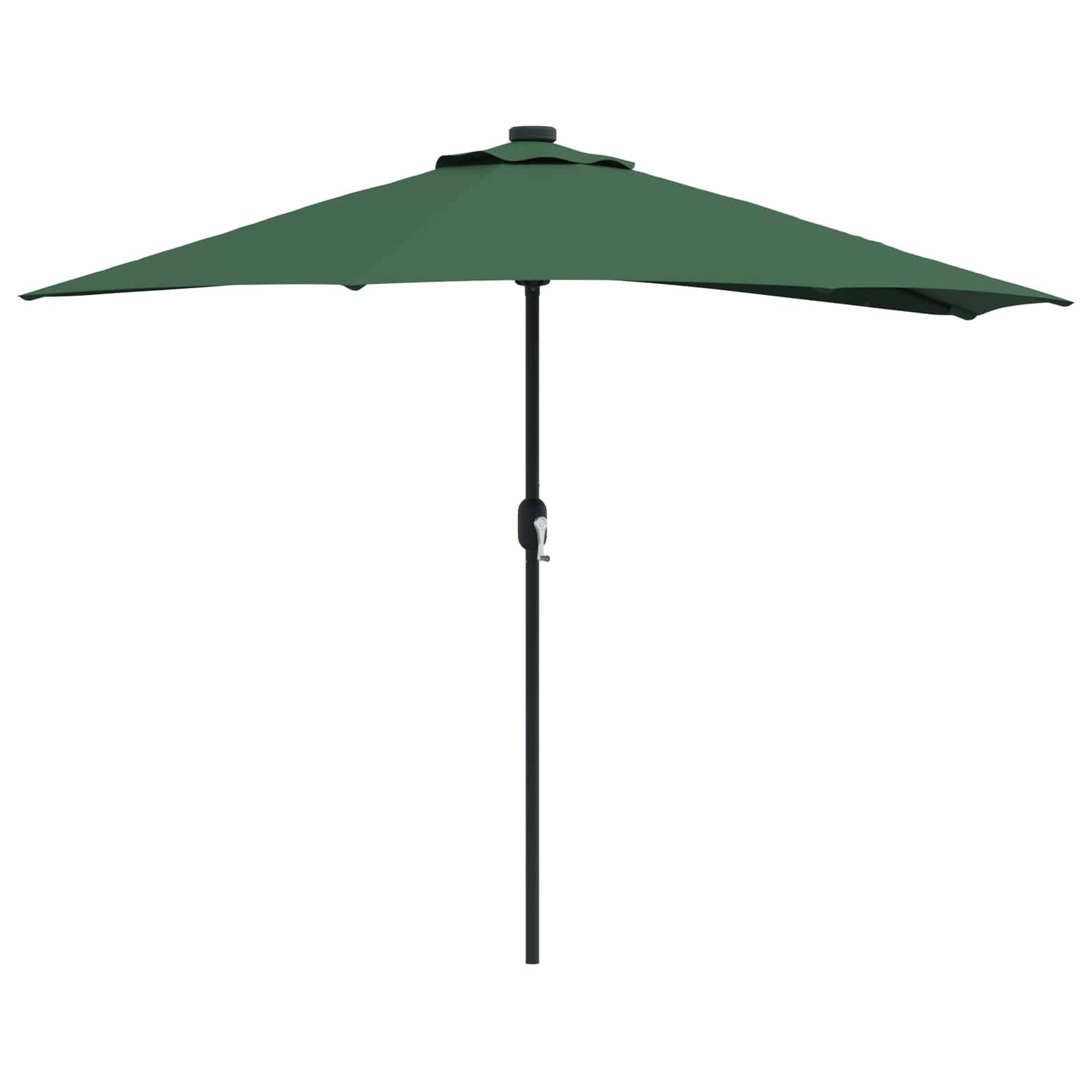 Parasol de jardin polyester acier vert 294 x 150 x 224 cm - PANGIVO - Image 2