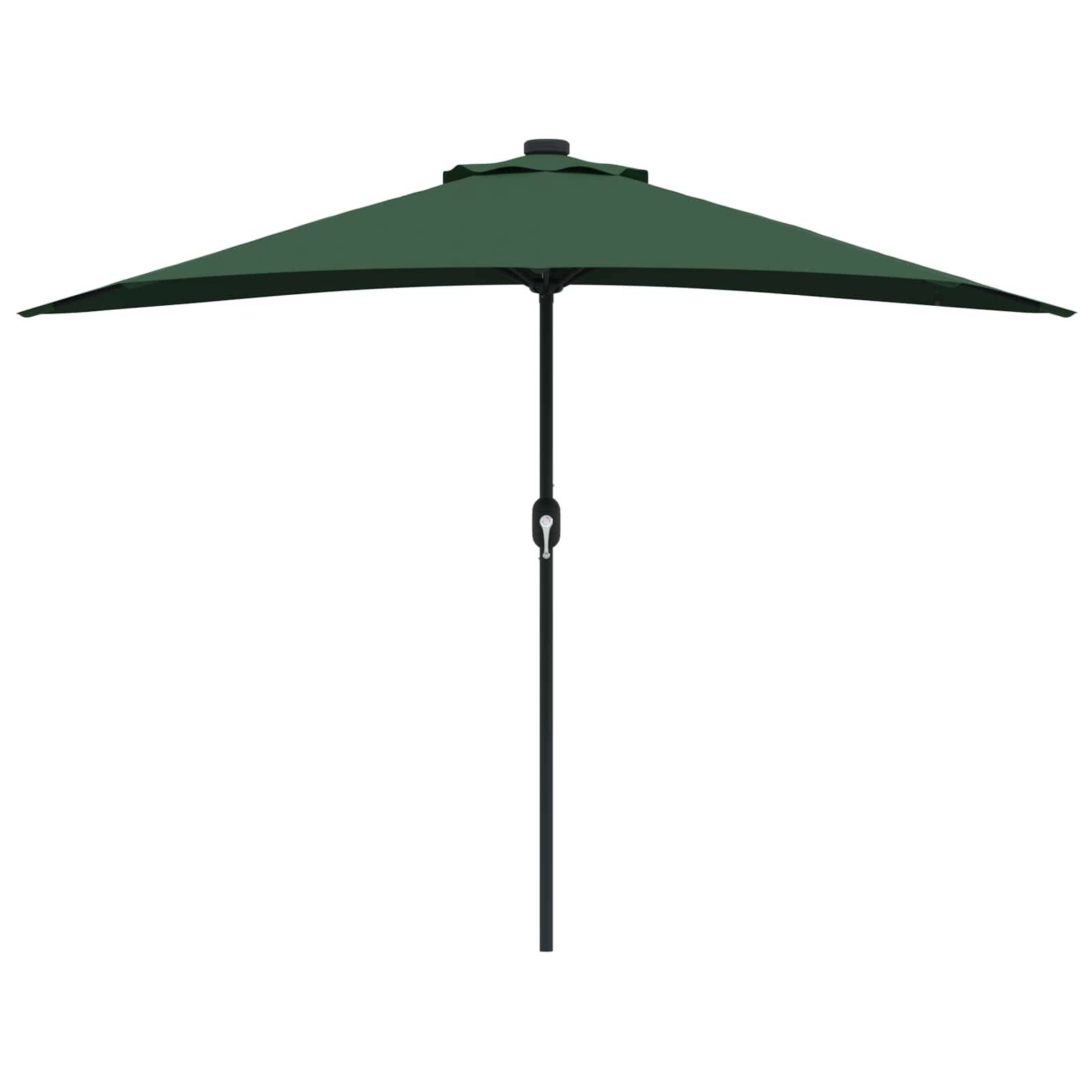 Parasol de jardin polyester acier vert 294 x 150 x 224 cm - PANGIVO - Image 5
