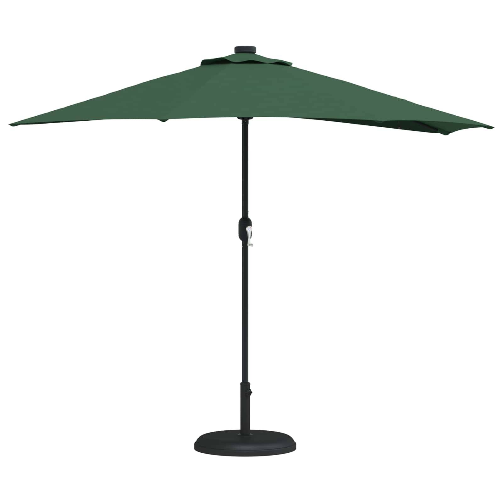 Parasol de jardin polyester acier vert 294 x 150 x 224 cm - PANGIVO - Image 3