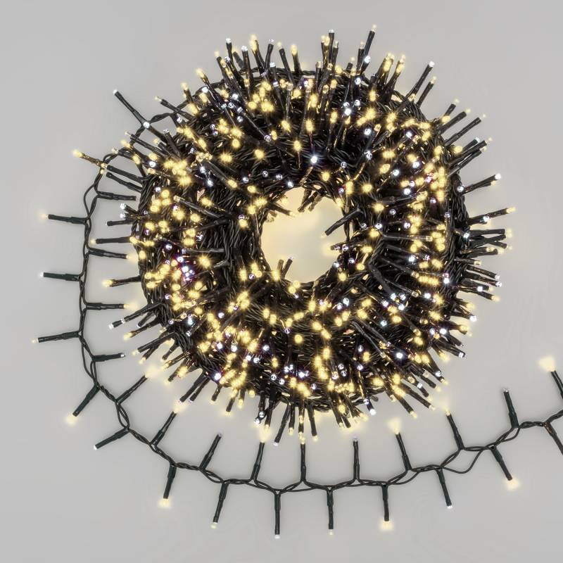 Lotti - Guirlande Boa 20M D6cm 1000 mini LED Multiflash Blanc chaud et blanc froid 31V Lotti - Imagen 1