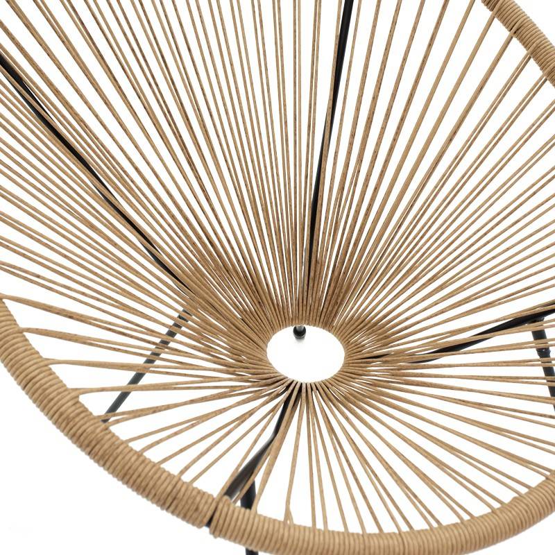 No name  - Fauteuil de jardin Acapulco rotin teinte naturelle 71x76x85 cm - Image 6