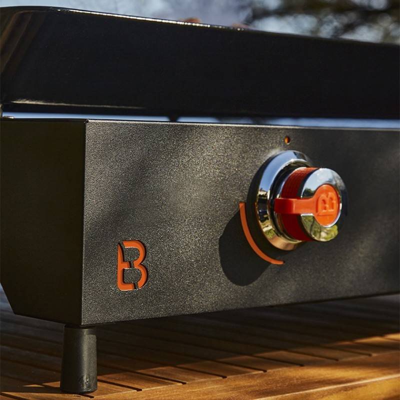 Brasero - Plancha au gaz Saverio Acier 2 Feux - BRASERO - Plaque en fonte 60 x 52 cm - Fabrication Française - Noir - Image 5