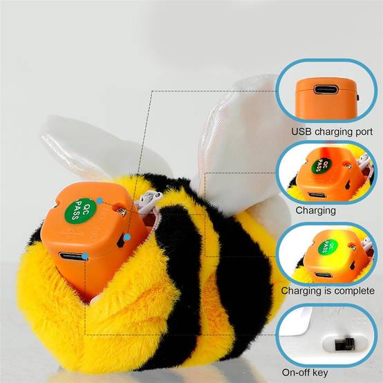 Jouet pour chat suspendu - Abeilles, poissons-globes, chauves-souris DtopbuyAge - Image 4