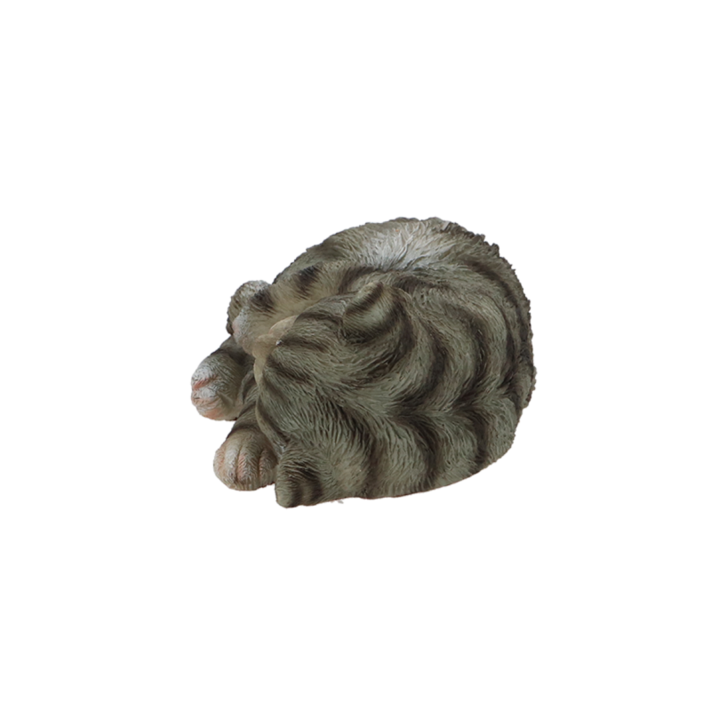 Figura de gato dormido de polirresina - L 14 x P 10 x Al. 6,5 cm - Modelo aleatorio - Imagen 6