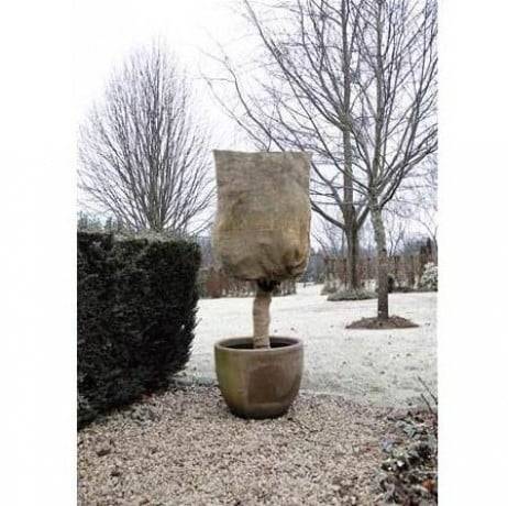 Housse d'hivernage 230 g en toile de jute, Dimensions H 1 m x Ø 0.75 m - Image 1