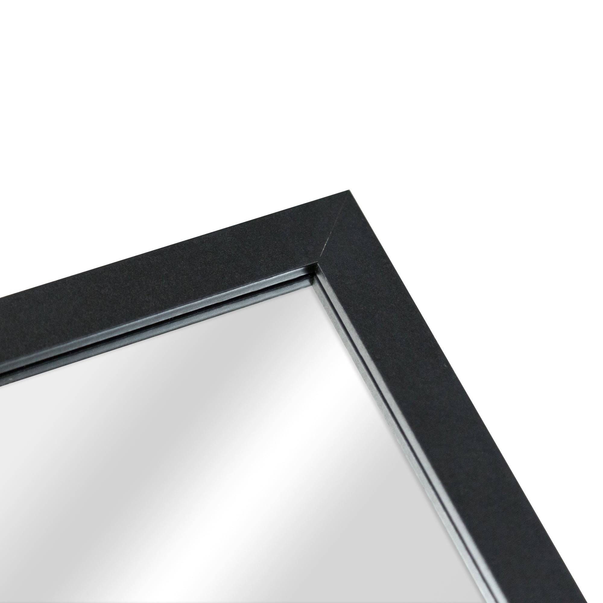 Helloshop26 - Miroir sur pied psyché inclinable 150 x 35 cm chambre salle de bain noir - Imagen 4