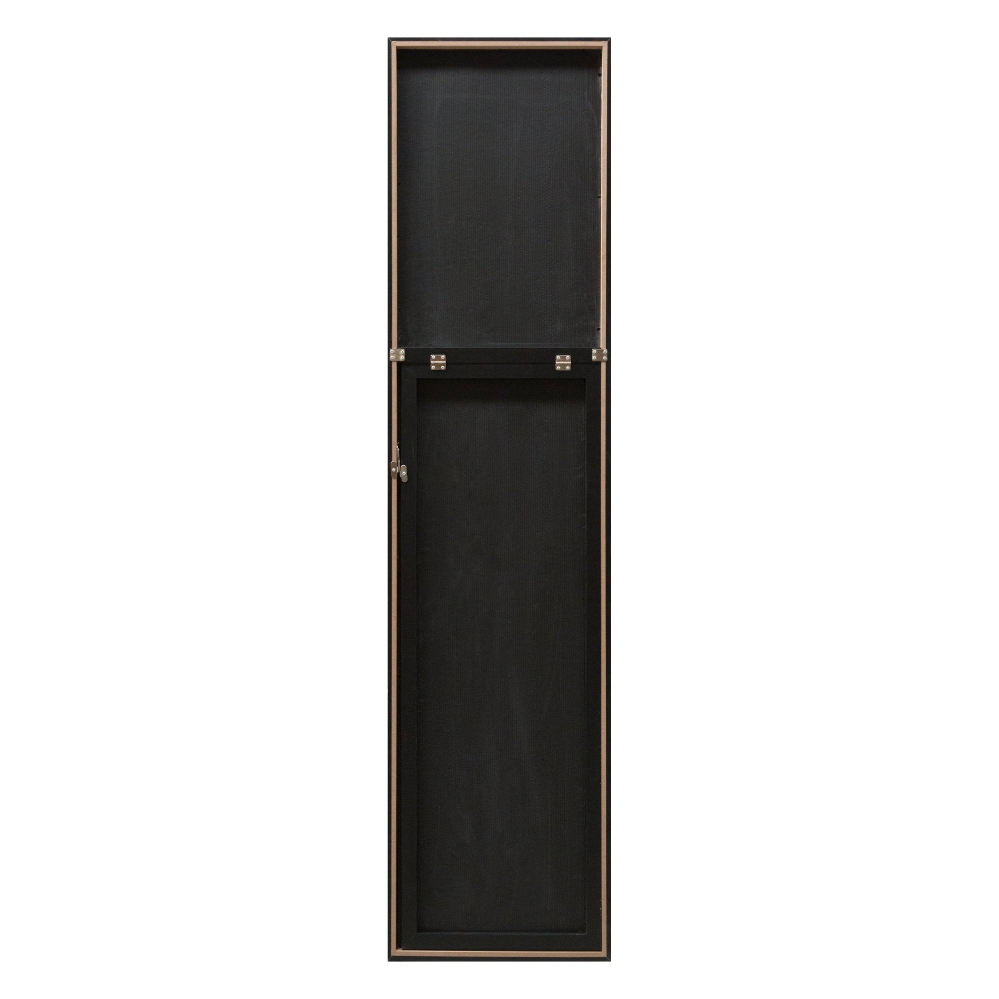 Helloshop26 - Miroir sur pied psyché inclinable 150 x 35 cm chambre salle de bain noir - Imagen 3