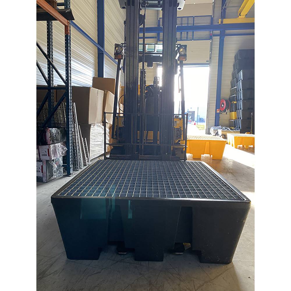Bac de rétention pehd 475l eco pour 4 fûts - lot de 5-plast'up rotomoulage - Imagen 2
