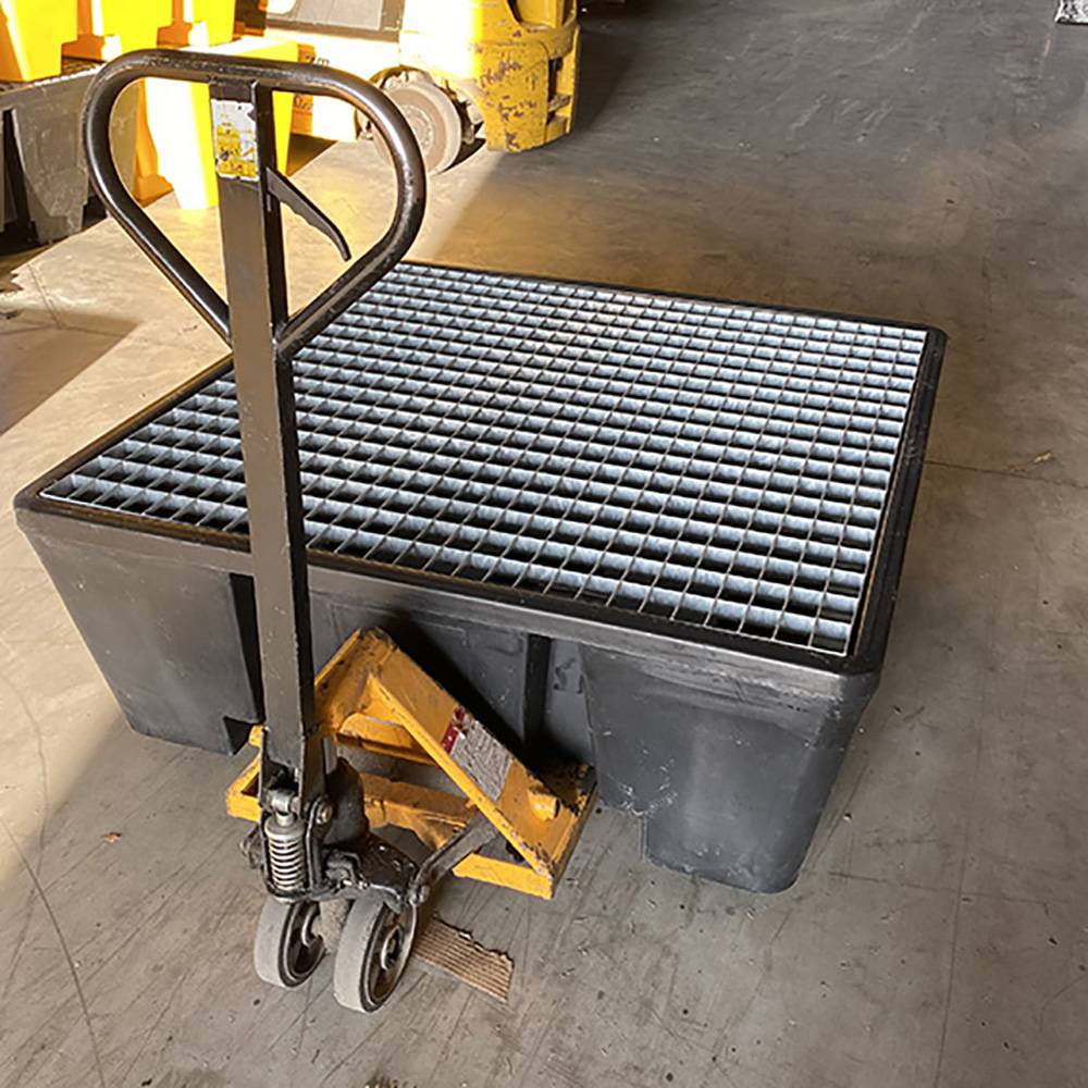 Bac de rétention pehd 475l eco pour 4 fûts - lot de 5-plast'up rotomoulage - Imagen 3