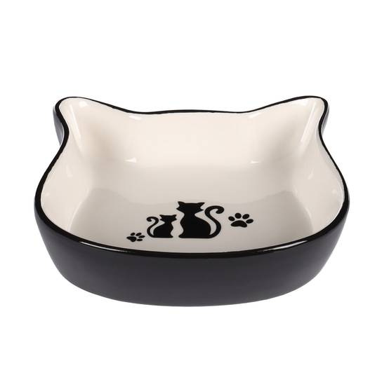 Gamelle duo de chat en céramique - Image 1