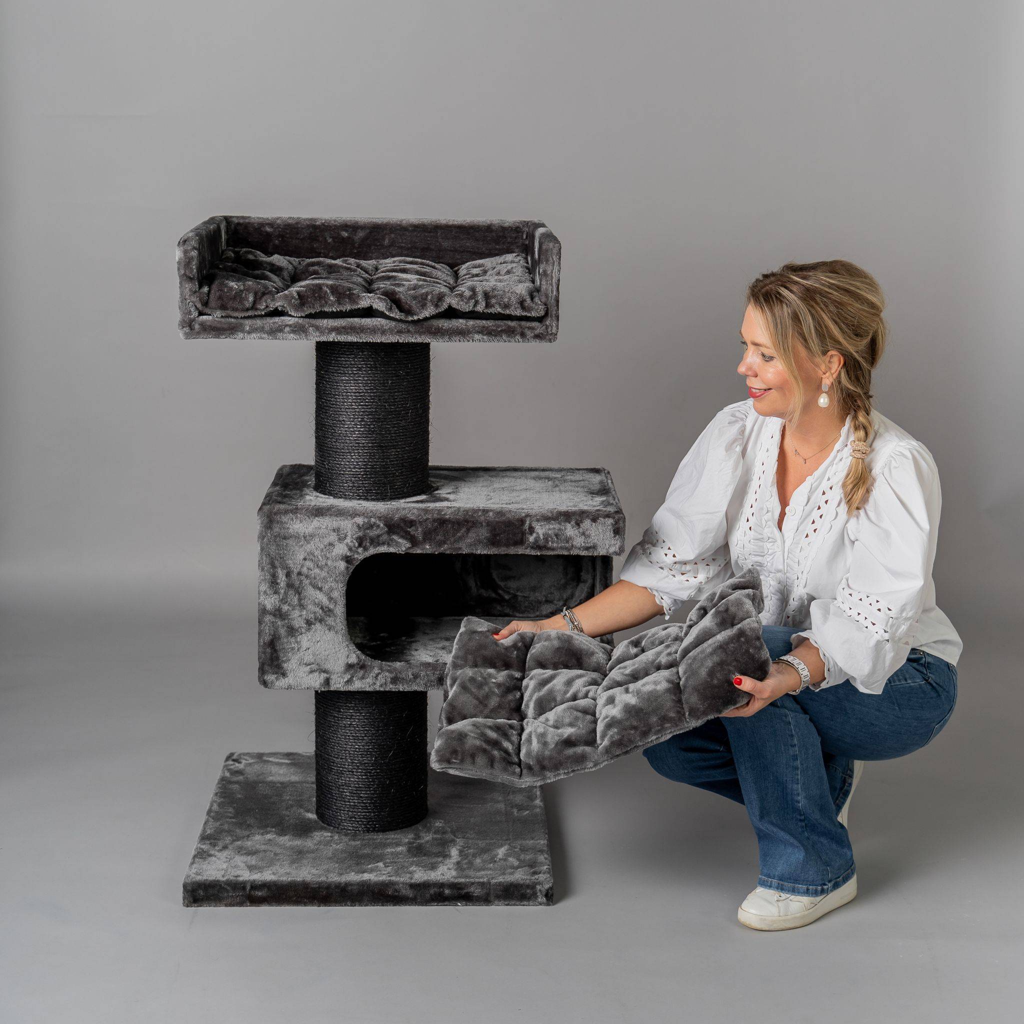 Rhr Concepts Bv - Arbre à chat Maine Coon Lounge Retreat Blackline (Gris Foncé)- RHR Concepts BV - Imagen 2