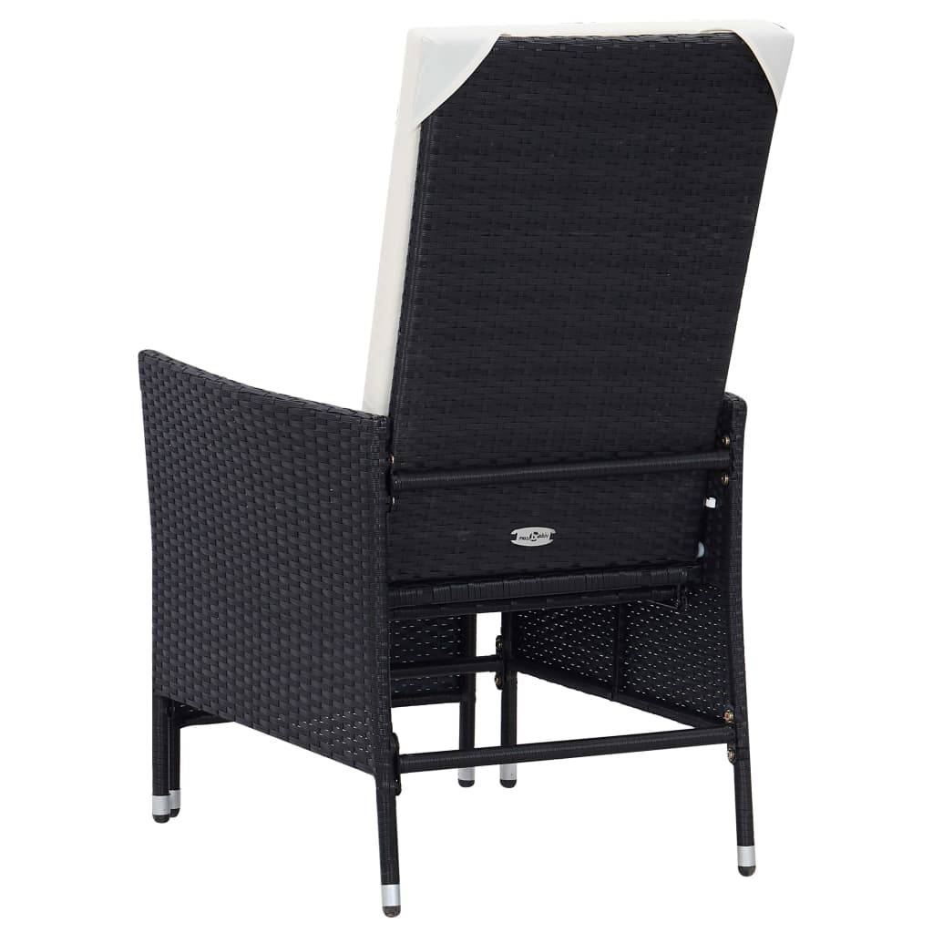 Vidaxl - Salon de jardin 2 pcs avec coussins Résine tressée Noir vidaXL 310231 - Imagen 8
