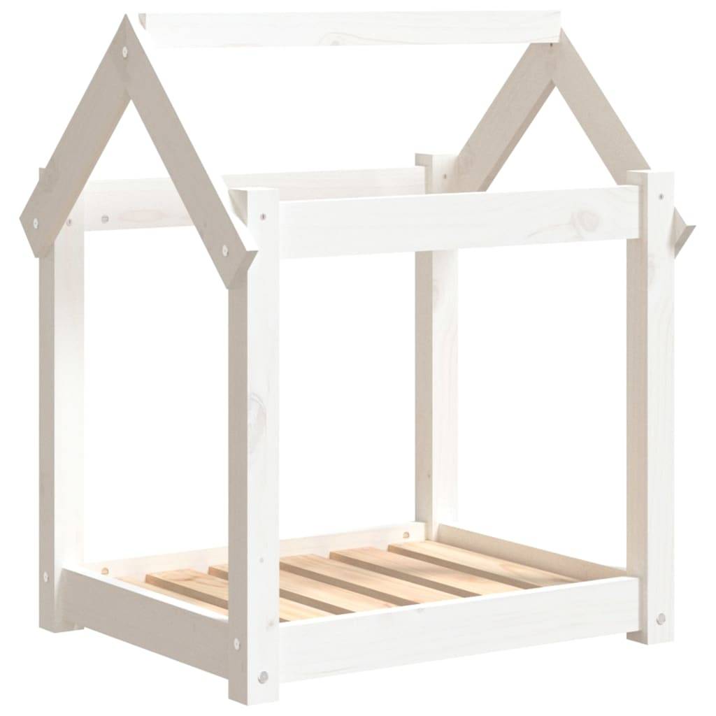 Vidaxl - Lit pour chien Blanc 61x50x70 cm Bois de pin solide vidaXL 822198 - Imagen 2