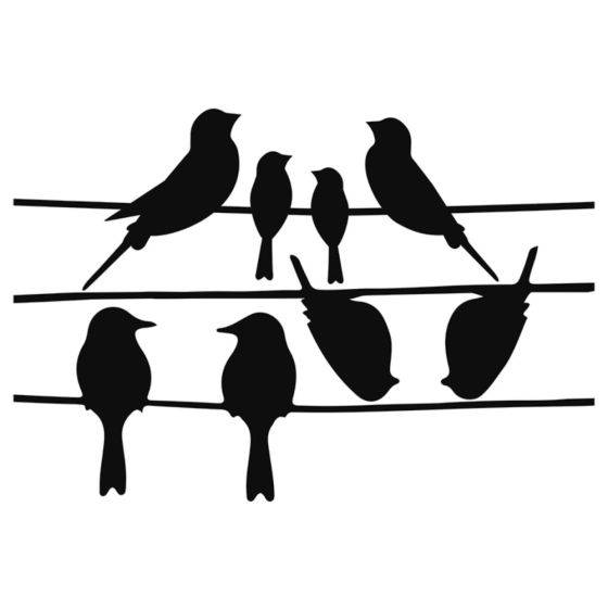 Esschert Design - Esschert Design - Autocollants oiseaux pour fenêtre - anti collision