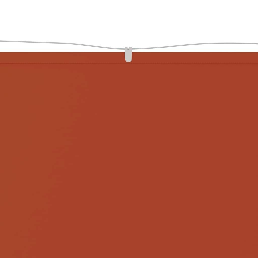 Helloshop26 - Auvent vertical 140x600 cm tissu oxford orange - Imagen 2