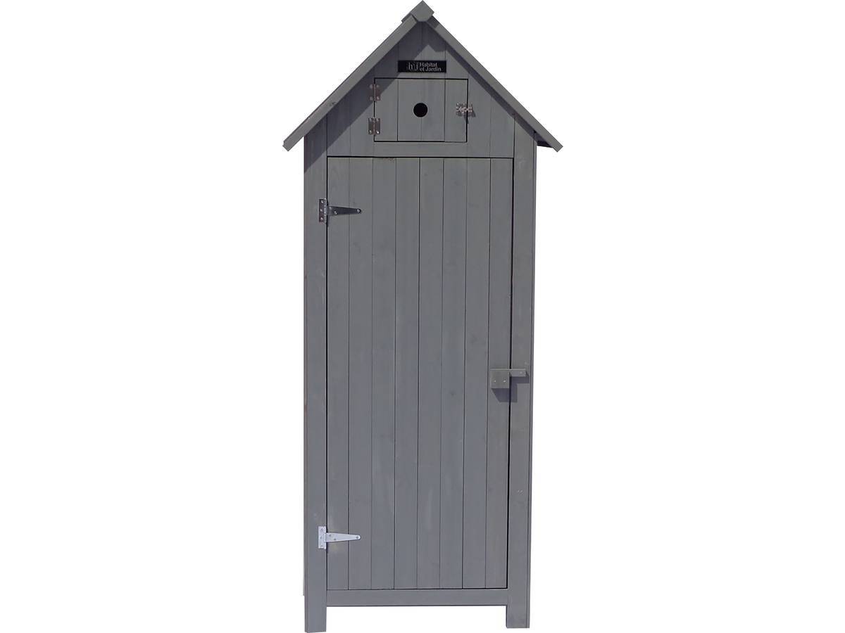 Habitat Et Jardin - Armoire De Jardin "cabanon" - 77 X 54.5 X 179 Cm - Anthracite -habitat Et Jardin - Imagen 2