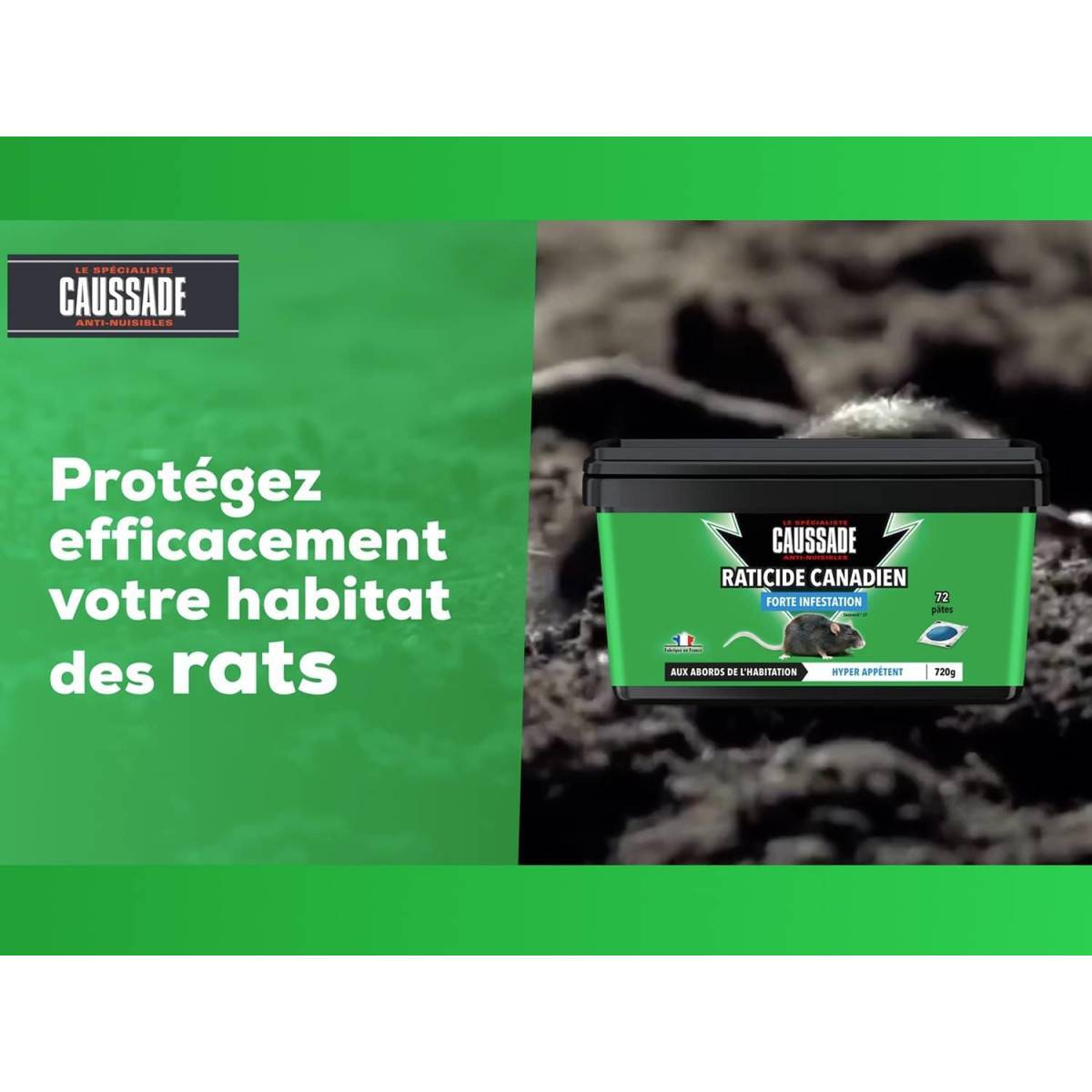 Kit Dératisation Pro : Raticide Canadien Caussade et Poste Sécurisé - Image 5