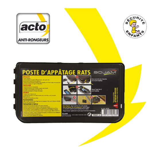 Kit Dératisation Pro : Raticide Canadien Caussade et Poste Sécurisé - Image 2