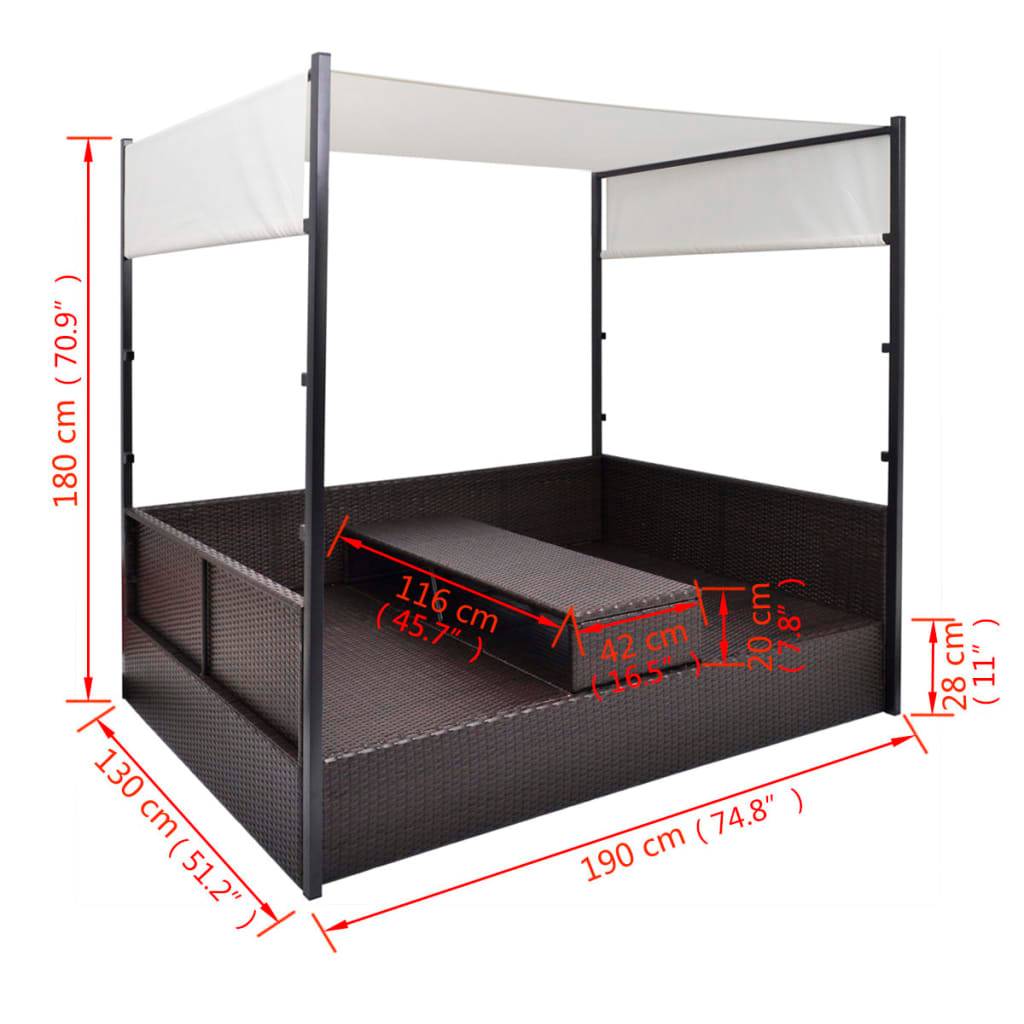 Prolenta Premium - Store banne  Wythen Rouge  190 X 130 X 180 cm  - P87209R - Image 7