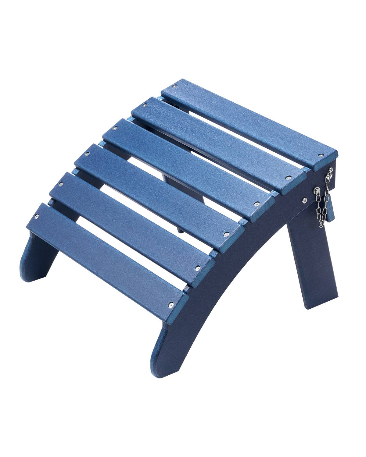 VEVOR Repose-pieds pliable Adirondack, PEHD, 475x480x350mm, bleu. - Image 1