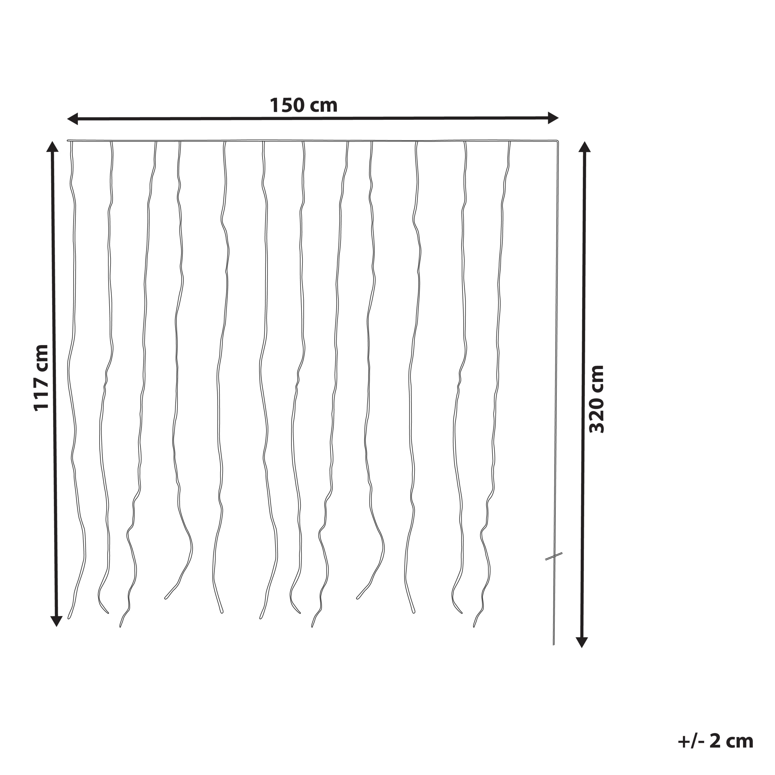 Beliani - Lumières de Noël PVC Transparent KULUSUK - Beliani - Imagen 3