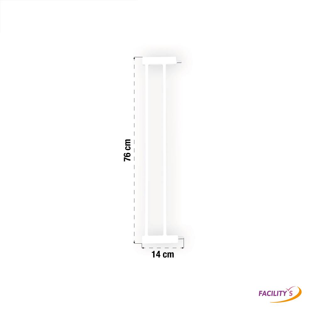 Facilitys - Rallonge pour barrière de sécurité escalier sans perçage pour enfant, bébé, chien - Imagen 2