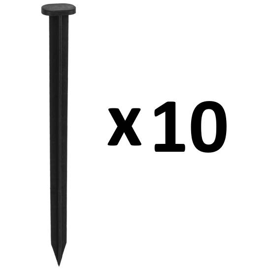 Gt Garden - Lot de 10 piquets d'ancrage pour bordure de jardin - GT GARDEN - Imagen 1
