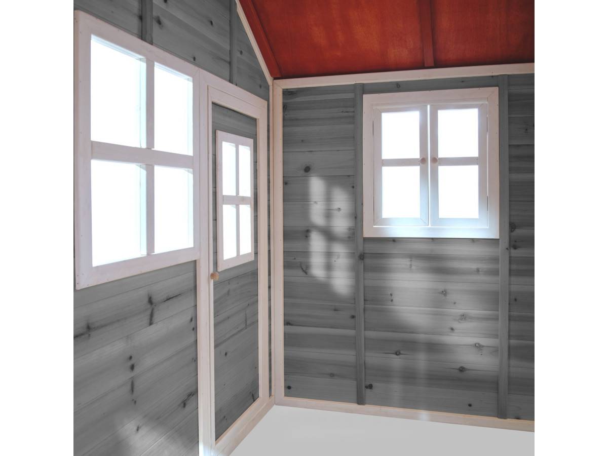 Exit Toys - Maisonnette en bois pour enfants Loft 150 Gris - Exit Toys - Imagen 5