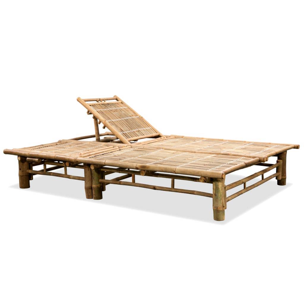 Vidaxl - Chaise longue pour 2 personnes Bambou vidaXL 43715 - Imagen 2