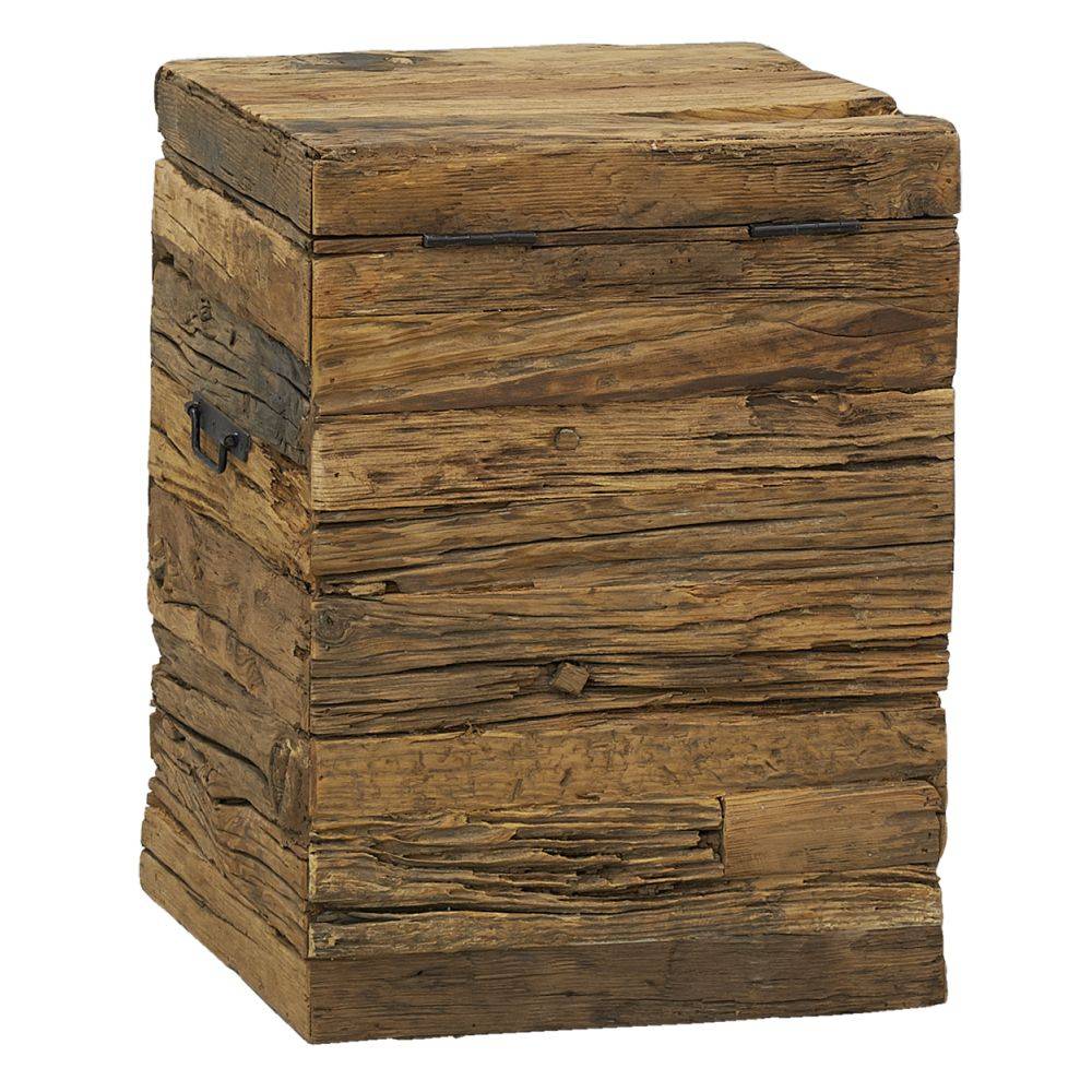 Aubry Gaspard - Coffre en bois massif recyclé Petit modèle - Imagen 3