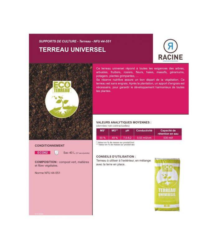Terreau économique universel 100% naturel 60 sacs de 40 litres pour fleurs arbustes - Image 4