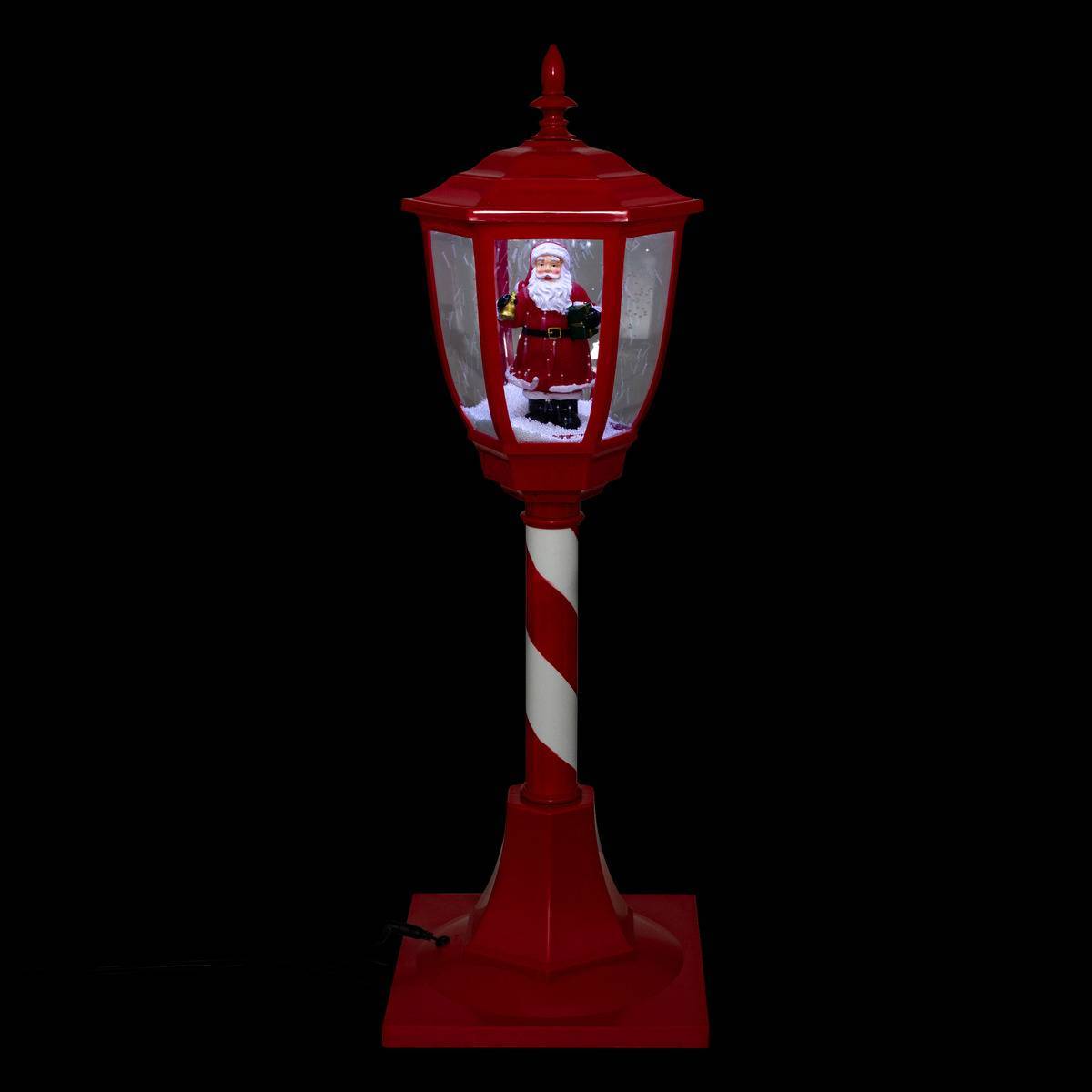 Fééric Lights & Christmas - Décoration lanterne rouge H90cm 30 LED blanc froid à transfo - Feeric Lights & Christmas - Imagen 2