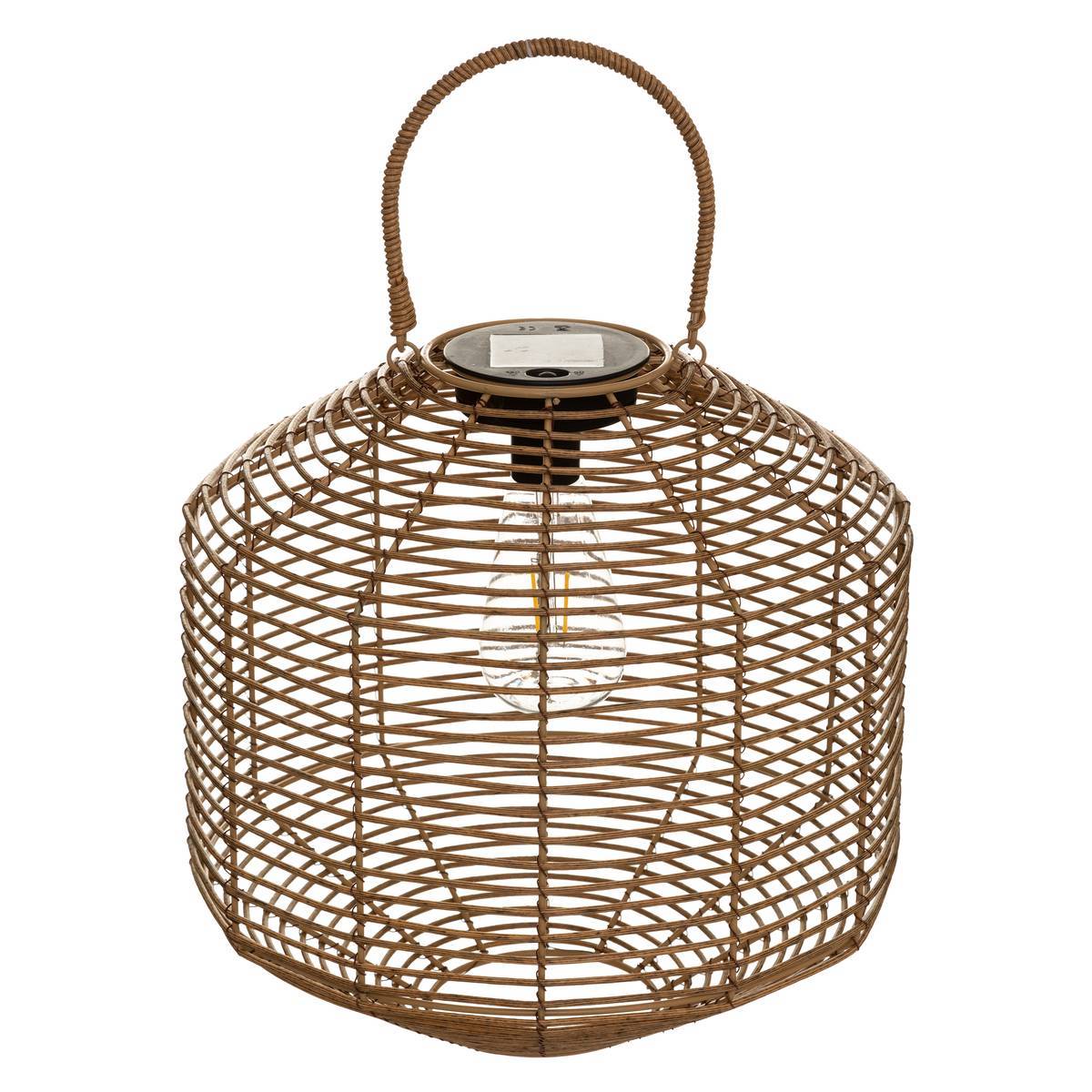 Lampe solaire "Cuba" beige H30cm ATMOSPHERA CREATEUR D'INTERIEUR - Image 2
