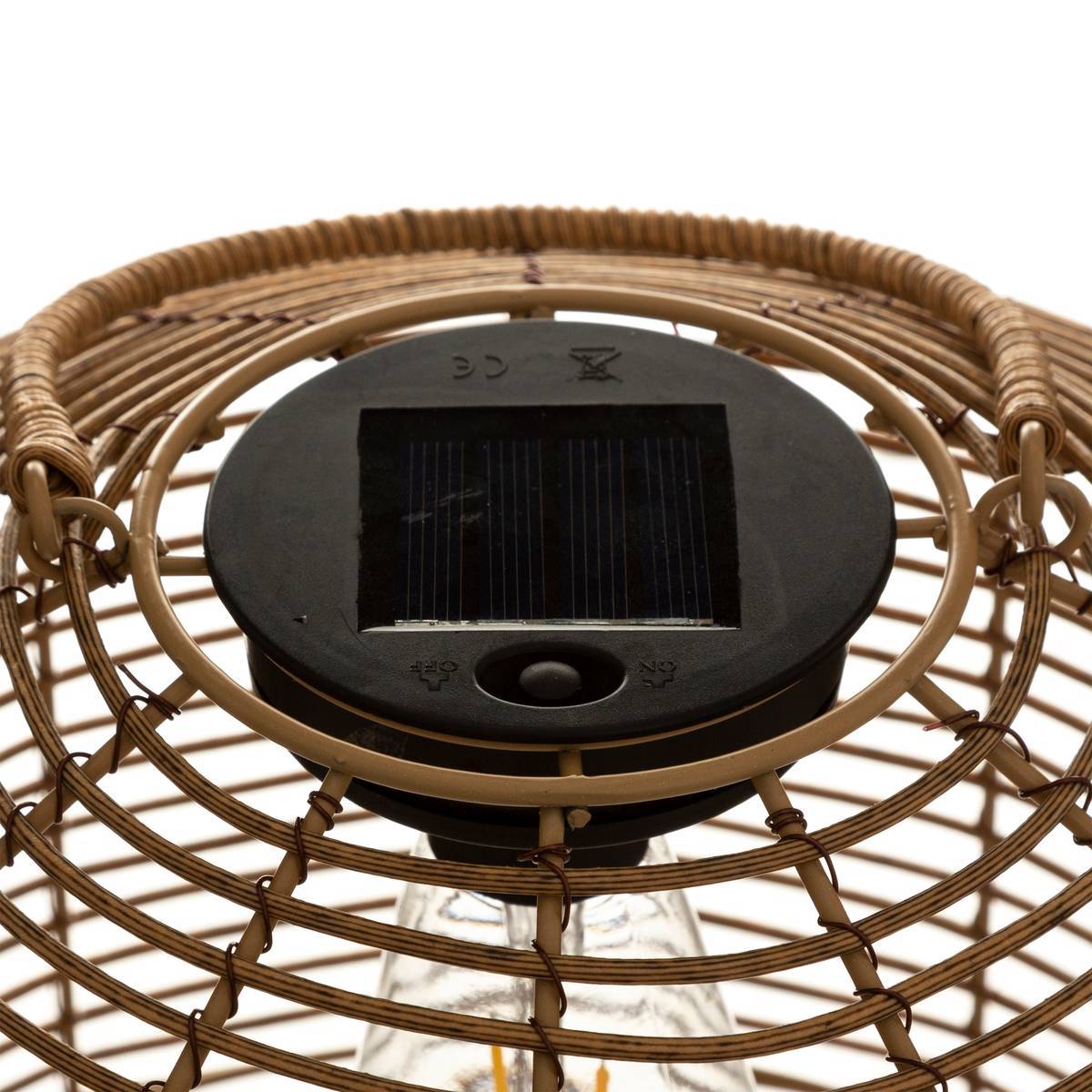 Lampe solaire "Cuba" beige H30cm ATMOSPHERA CREATEUR D'INTERIEUR - Image 4