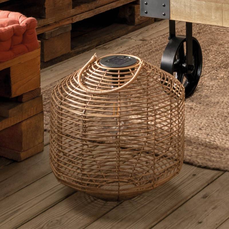 Lampe solaire "Cuba" beige H30cm ATMOSPHERA CREATEUR D'INTERIEUR - Image 5