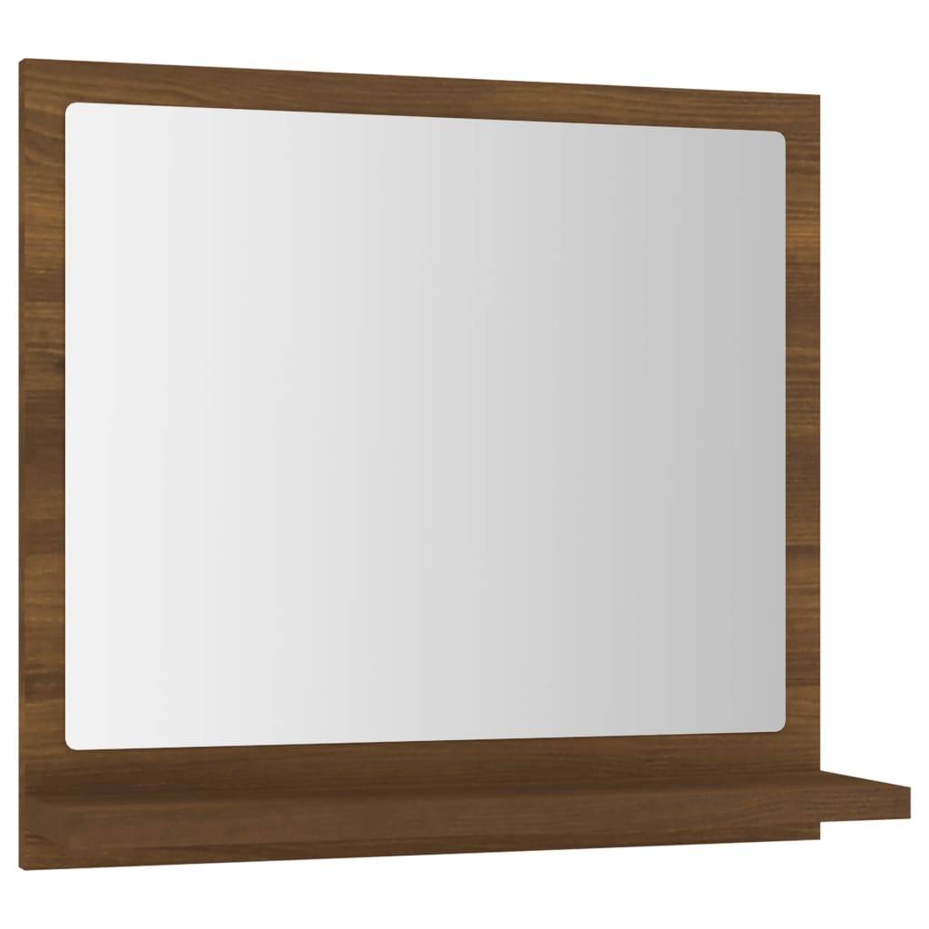 Helloshop26 - Miroir de bain 40 x 10,5 x 37 cm bois d'ingénierie marron - Imagen 1