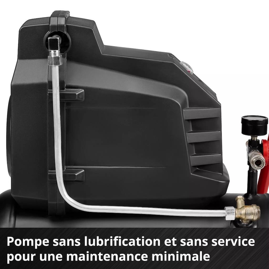 Einhell - Compresseur d’air – TC-AC 190/24/8 I OF – 1100 W – Cuve 24 L – 8 bar – Moteur à induction – Pompe sans lubrification Einhell - Image 4