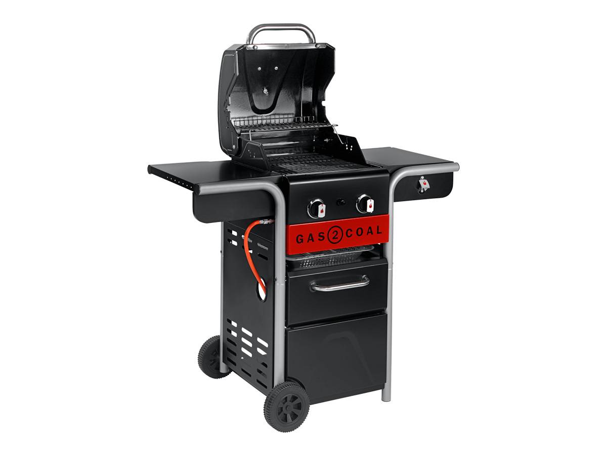 Char-broil - Barbecue à gaz et à charbon Gas2Coal 2.0 2B + Housse de protection + Kit 3 ustensiles - Char-Broil - Imagen 4