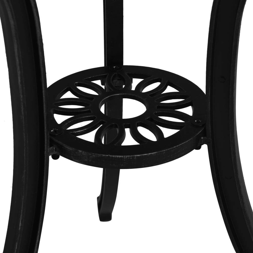ComfortXL - Table Bistrot Ronde Aluminium Coulé Noir Motifs Rétro Jardin 62cm – ComfortXL Outdoor Living - Image 5