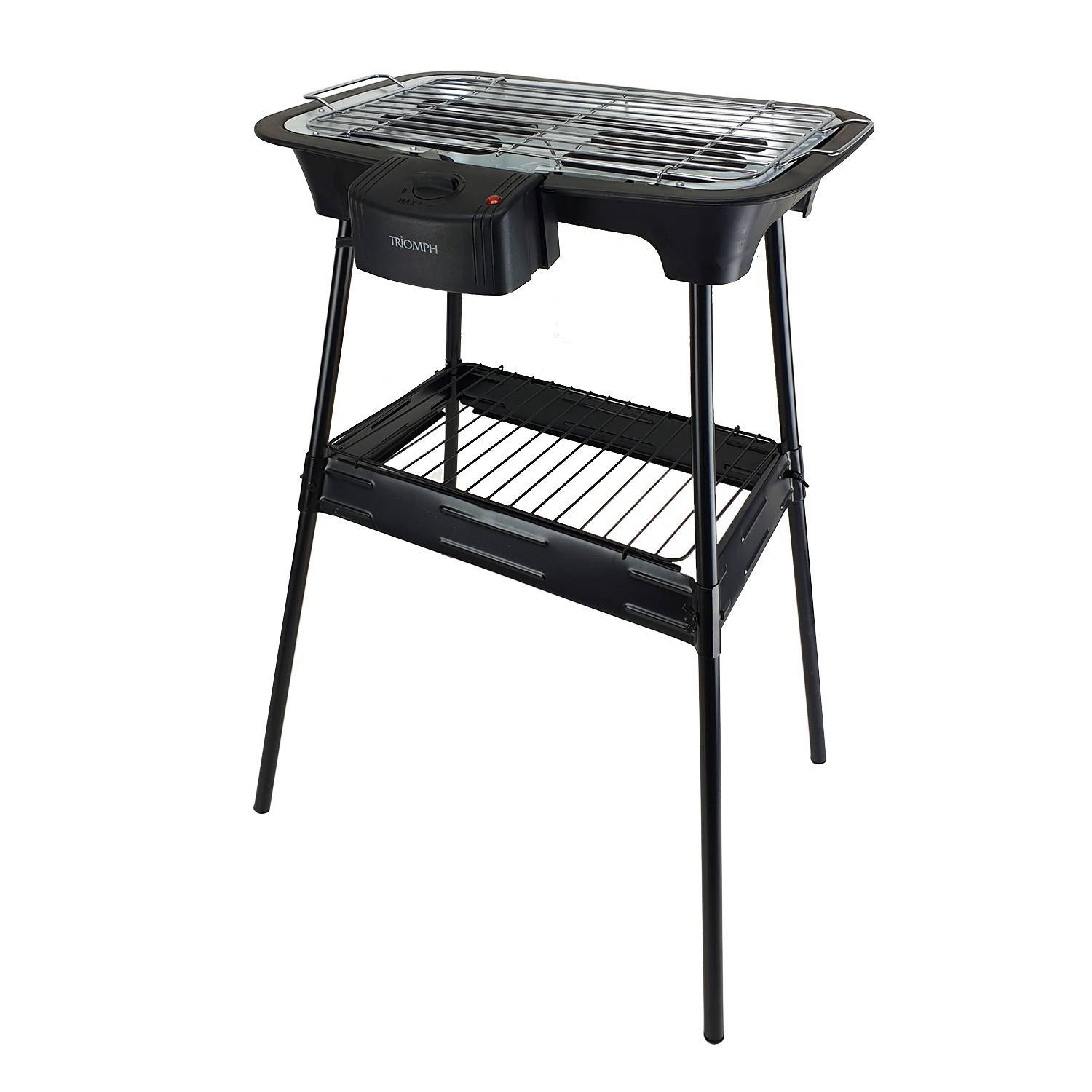 Barbecue électrique sur pieds - Triomph ETF1526 - 2000W - intérieur et extérieur - Image 2