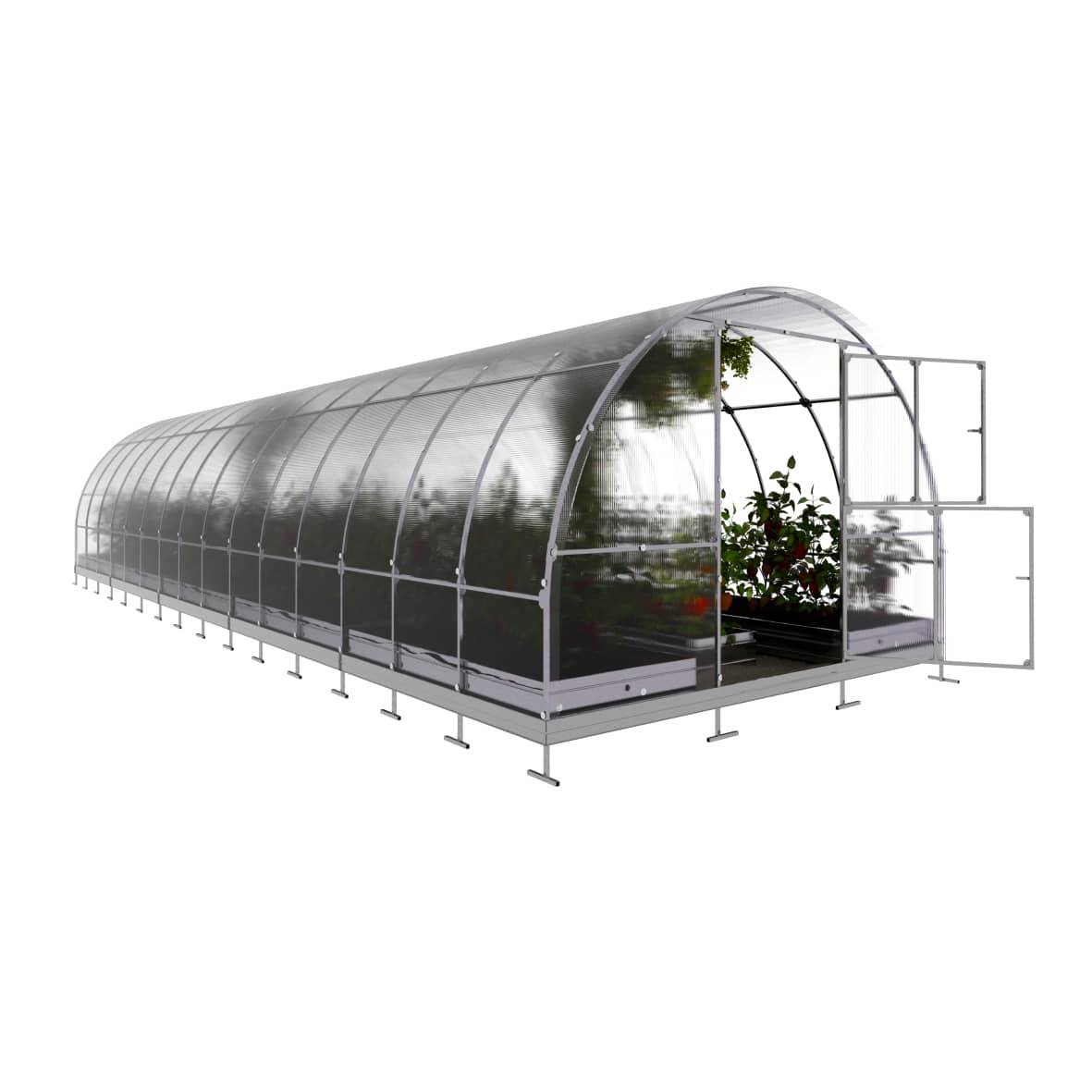 KLASIKA GREENHOUSES - Serre KLASIKA TUBE 3 x 10 m (30 m²), 4 mm avec revêtement en polycarbonate - Image 5