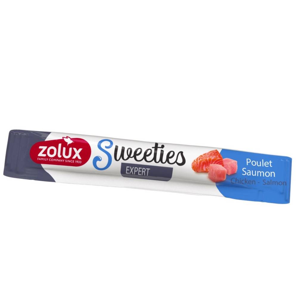 Zolux - un Stick crema Pollo Salmón SWEETIES 14 g para perro - Imagen 2