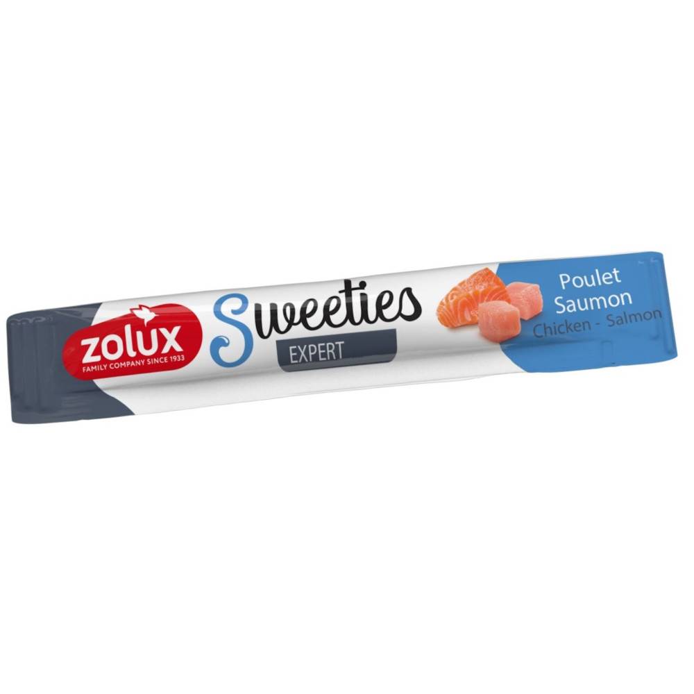 Zolux - un Stick crema Pollo Salmón SWEETIES 14 g para perro - Imagen 1