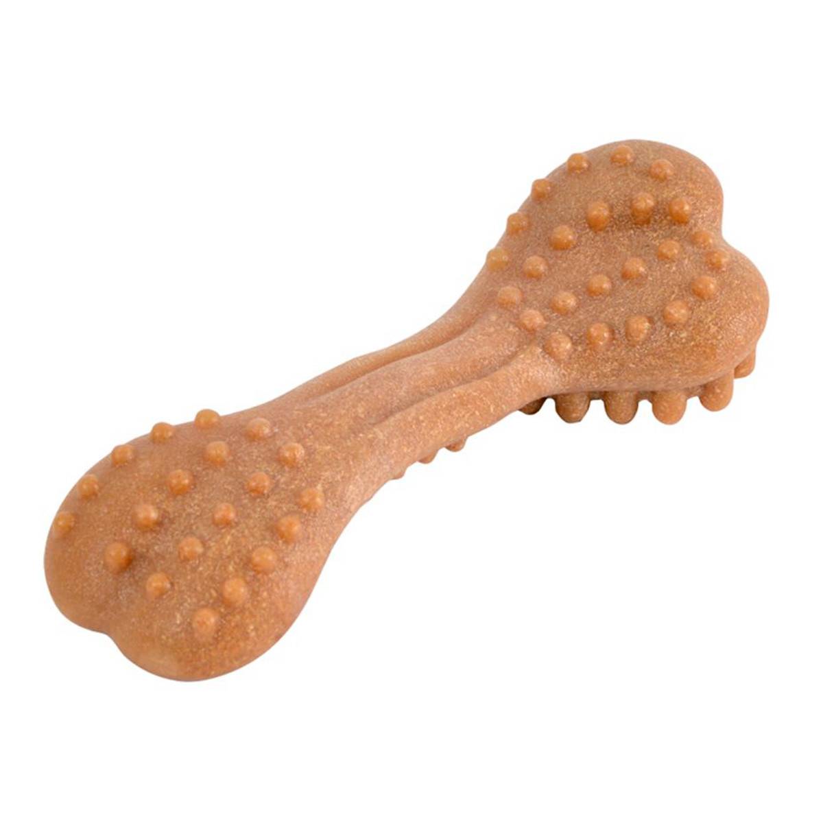Jouet Os à Mâcher "Picots" 17cm Orange - Image 1