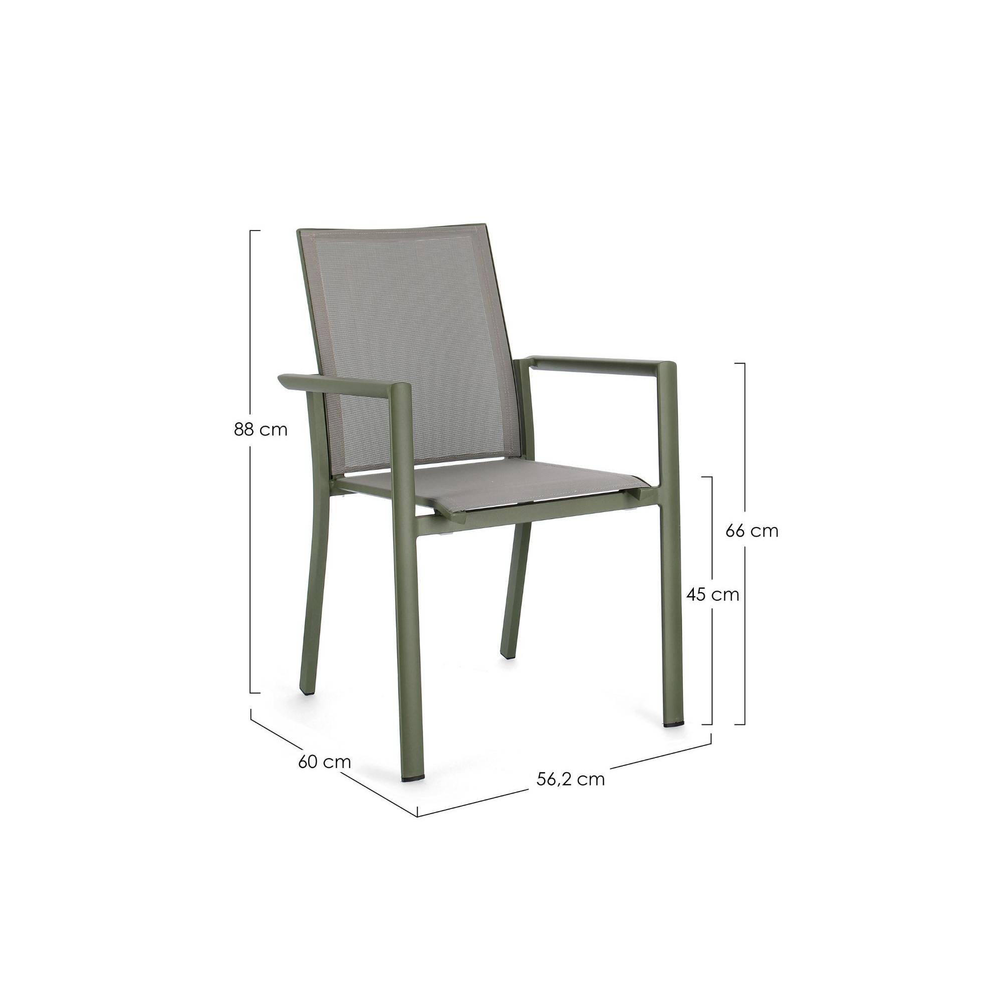 Autre - Chaises de jardin colorées en aluminium (lot de 4) - CASSIS - Imagen 10